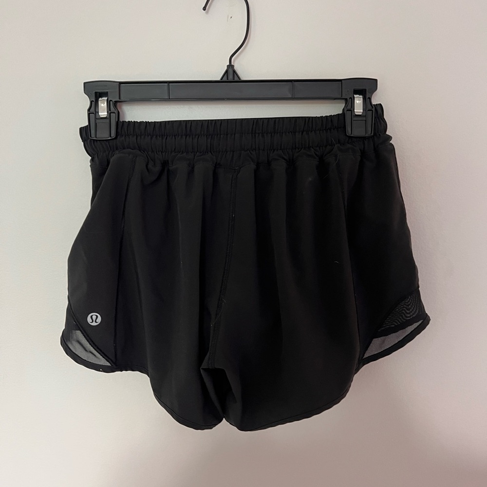 Black Lululemon Hotty Hot Shorts